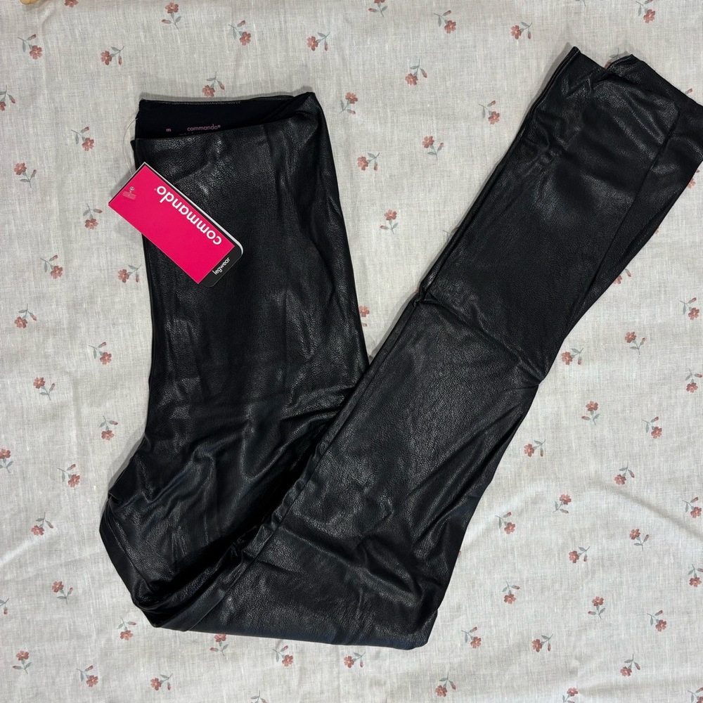 Commando Women's Faux Leather Black Jeggings